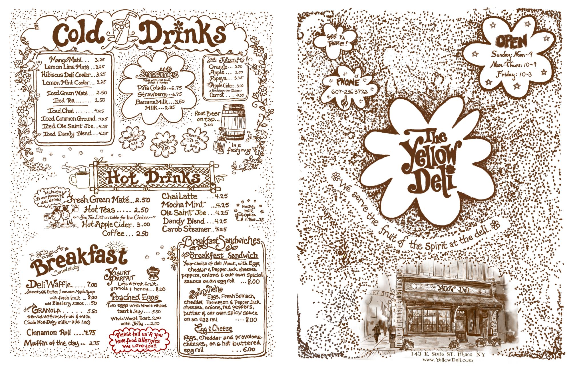 Ithaca ny the yellow deli